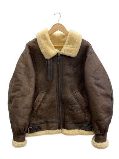 商品画像：COMBAT CLOTHING CO/B-3 フライトジャケット/L/羊革/BRW/無地/3634// 1