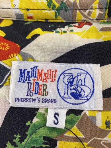 商品画像：MAHIMAHI RIDER/川中島の戦い/アロハシャツ/S/シルク/BLK/総柄// 3