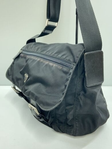 商品画像：バッグ/ナイロン/BLK/無地/B6671/状態考慮/内ポケットジップ持ち手欠損 2