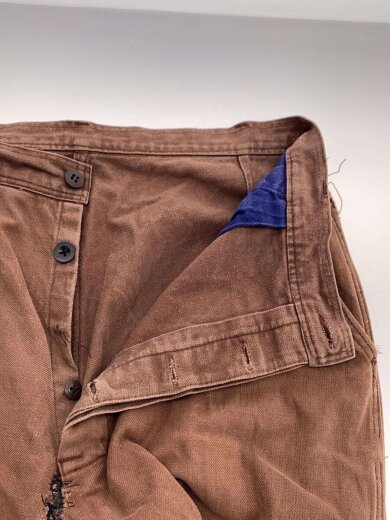 商品画像：ユーロワーク/後染めボトム/--/コットン/BRW/無地 3