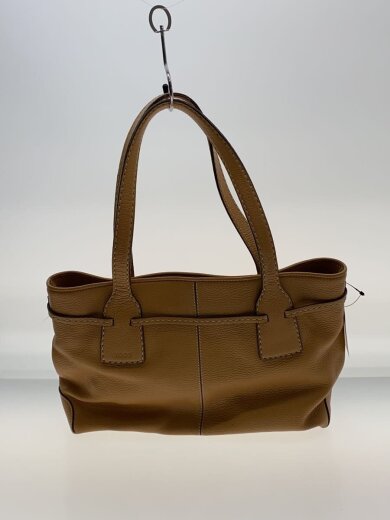 商品画像：ハンドバッグ/レザー/BEG/無地 3