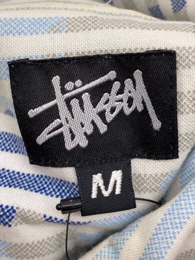 商品画像：長袖シャツ/M/コットン/BLU/ストライプ 3