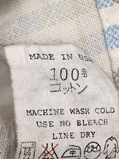 商品画像：長袖シャツ/M/コットン/BLU/ストライプ 5