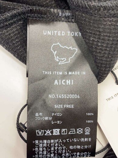 商品画像：カットソー/FREE/ナイロン/BLK/無地/145520004 3