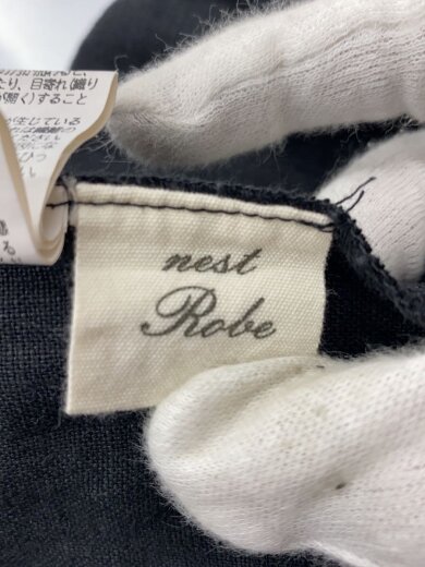 商品画像：半袖ワンピース/--/リネン/BLK/無地/01124-2105 3