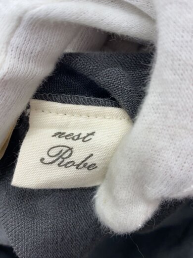 商品画像：シャツワンピース/--/リネン/GRY/無地/01101-0091 3