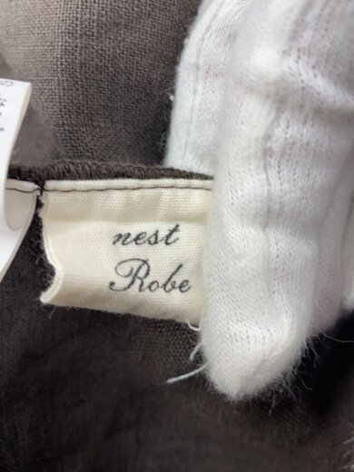 商品画像：シャツワンピース/--/リネン/BRW/無地/01113-1095 3