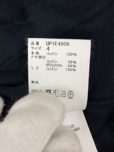 商品画像：Tシャツ/4/コットン/ブラック/up1e4806 4