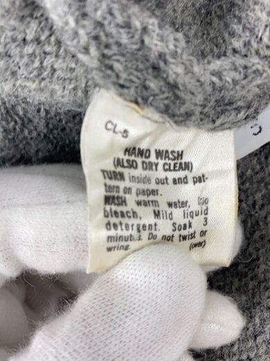 商品画像：カーディガン(厚手)/L/ウール/GRY 4