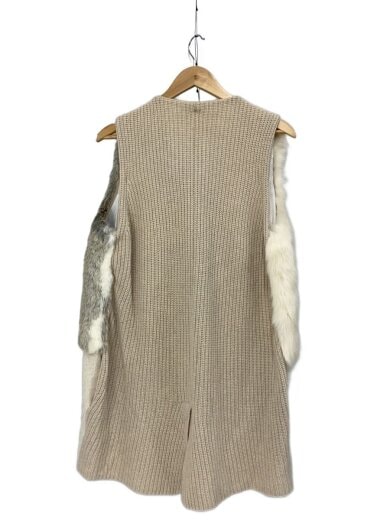 商品画像：ベスト/38/ウール/ベージュ/無地 2