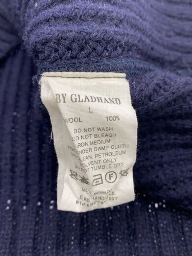 画像：by GLAD HANDニット・セーター(厚手)/L/ウール/NVY4
