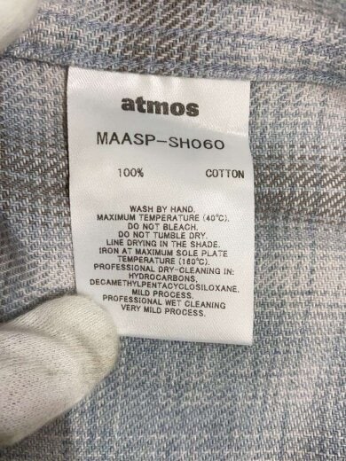 商品画像：長袖シャツ/L/コットン/ブルー/チェック/MAASP-SH060 5