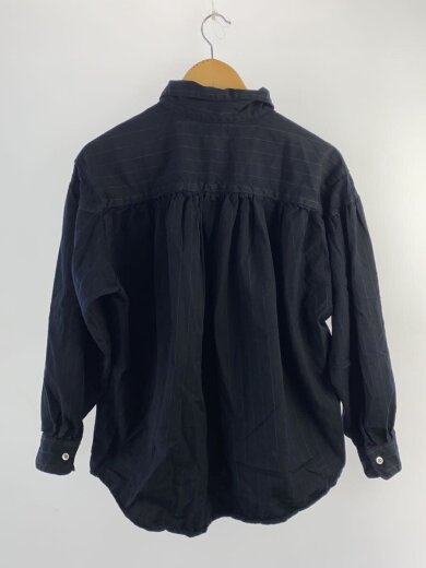 商品画像：長袖シャツ/M/ウール/NVY/ストライプ 2