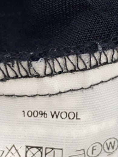 商品画像：長袖シャツ/M/ウール/NVY/ストライプ 4