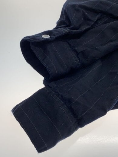 商品画像：長袖シャツ/M/ウール/NVY/ストライプ 5