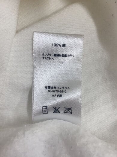 商品画像：パーカー/M/コットン/ホワイト/16SS/汚れ有 5