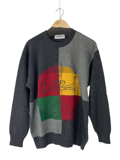 商品画像：ニット・セーター(厚手)/--/ウール/グレー 1