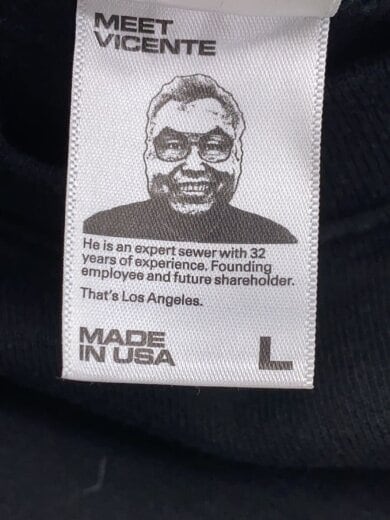 商品画像：スウェット/L/コットン/ブラック 4