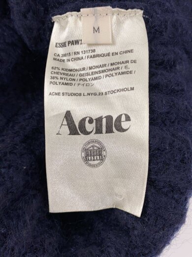 商品画像：ニット・セーター(厚手)/M/ウール/ネイビー/無地 4