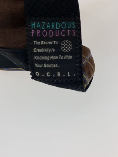 商品画像：HAZARDOUS PRODUCTS　/キャップ/--/ブラウン/チェック/メンズ 5