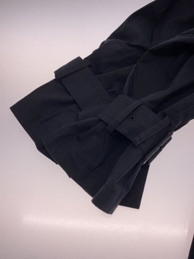 商品画像：ステンカラーコート/36/コットン/ブラック/無地/531-0152230 5