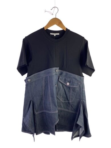 商品画像：半袖ワンピース/38/レーヨン/ブラック/無地/522522700101-01 1