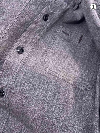 商品画像：長袖シャツ/S/--/グレー 5