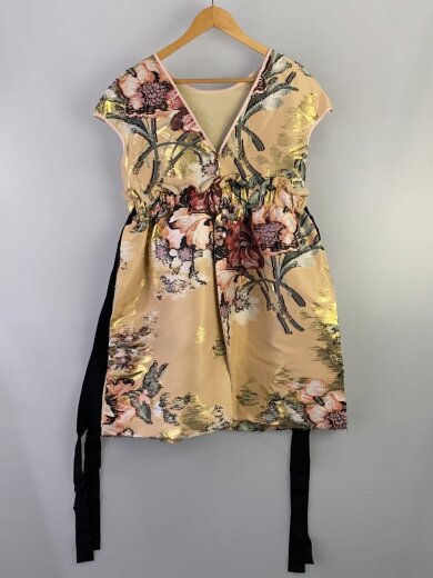 商品画像：ワンピース/42/ポリエステル/ベージュ/総柄 2