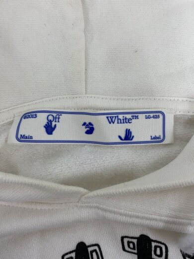 商品画像：パーカー/M/コットン/ホワイト/無地/OMBB037R21FLE009 3