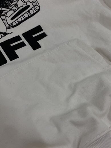 商品画像：パーカー/M/コットン/ホワイト/無地/OMBB037R21FLE009 7