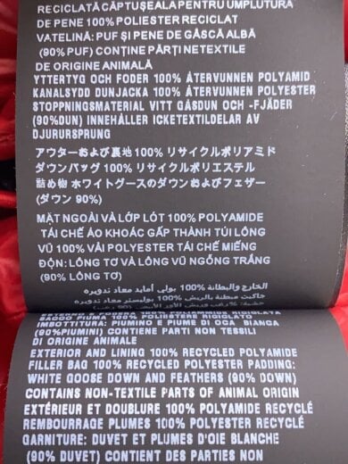 商品画像：ダウンベスト/XS/ポリエステル/RED/SGC090 5