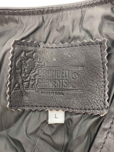 商品画像：BRANDE GARMENTS/ベスト/L/レザー/BLK/無地 3