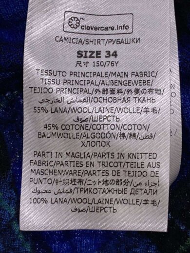 商品画像：シャツ/34/コットン/ブルー/チェック 5