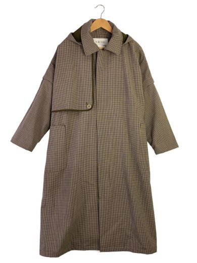商品画像：コート/S/ウール/BEG/チェック/F2002FCWC00004 1