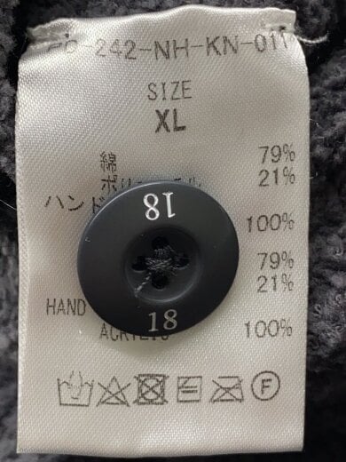 商品画像：カーディガン(厚手)/XL/コットン/GRY/PD242-NH-KN-011// 4