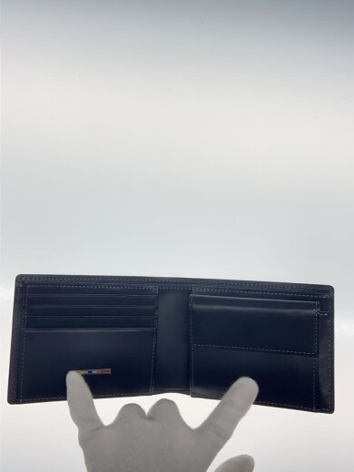商品画像：2つ折り財布/レザー/BLK/メンズ// 4