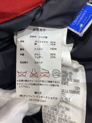 商品画像：ダウンジャケット/S/ポリエステル/RED/68f8490 5