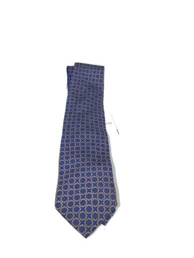 商品画像：ネクタイ/シルク/BLU/総柄/メンズ 1