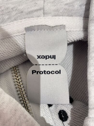 商品画像：BUTTIVORE ZIP HOODIE/prtocol index/パーカー/1/コットン/GRY 3