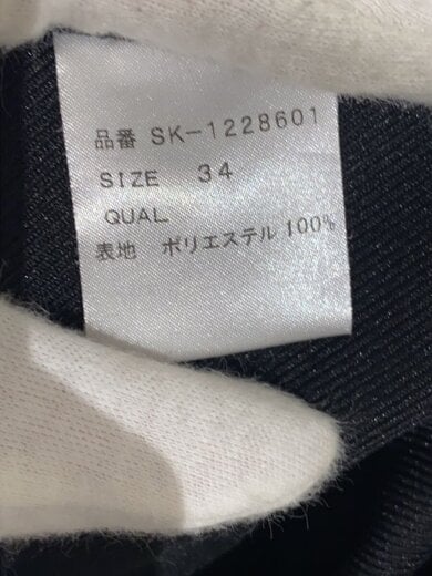 商品画像：スカート/34/ポリエステル/BLK/sk-1228601 4