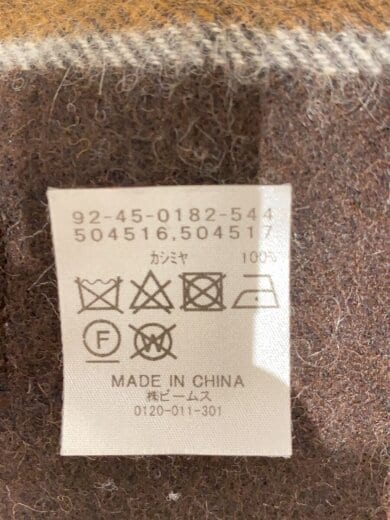 商品画像：マフラー/カシミア/BRW/チェック/メンズ 3