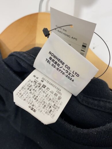 商品画像：Tシャツ/M/コットン/BLK/001TEG802538X// 5