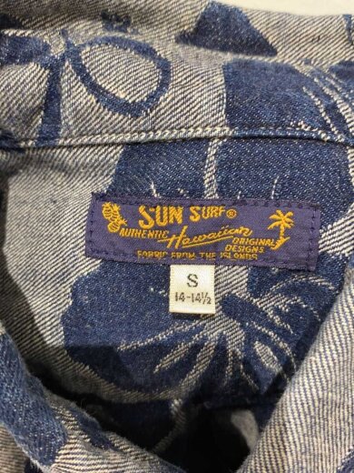 商品画像：長袖シャツ/S/コットン/NVY/花柄/SS27712// 3