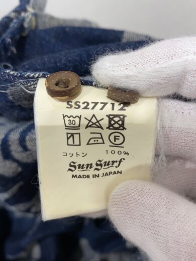 商品画像：長袖シャツ/S/コットン/NVY/花柄/SS27712// 4