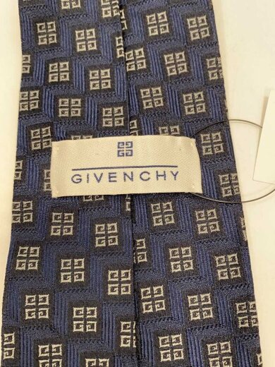 商品画像：ネクタイ/シルク/NVY/総柄/メンズ 2