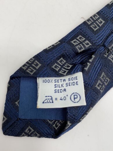商品画像：ネクタイ/シルク/NVY/総柄/メンズ 4