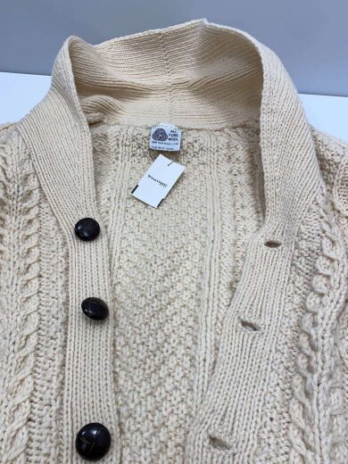 商品画像：カーディガン(厚手)/--/ウール/IVO/無地 6