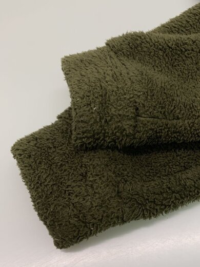 画像：STUSSY × Championフリースジャケット/XL/ポリエステル/GRN/無地/c8-e6075