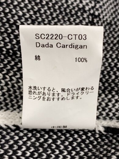 商品画像：カーディガン(厚手)/L/コットン/WHT/総柄/SC2220-CT03/22AW/Dada Cardiga 4