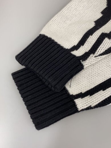 商品画像：カーディガン(厚手)/L/コットン/WHT/総柄/SC2220-CT03/22AW/Dada Cardiga 5